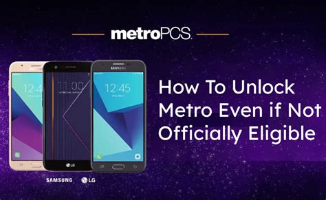 So, hang tight and read on to learn how you can unlock a MetroPCS phone without the long wait. . How to unlock metropcs phone not eligible for unlock free